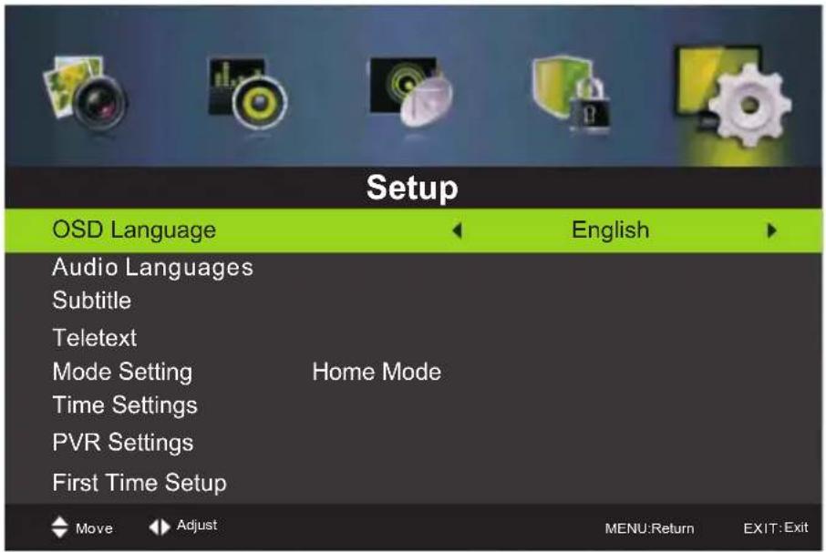 Miia MTV-C24LEHD-DVD - Menu configurazione - 1
