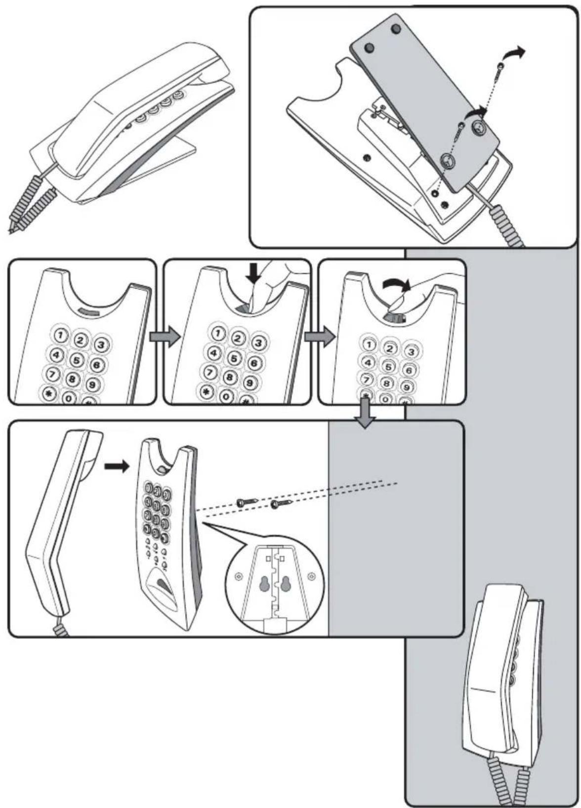 AGFEO T10 - Wall Mounting - 1