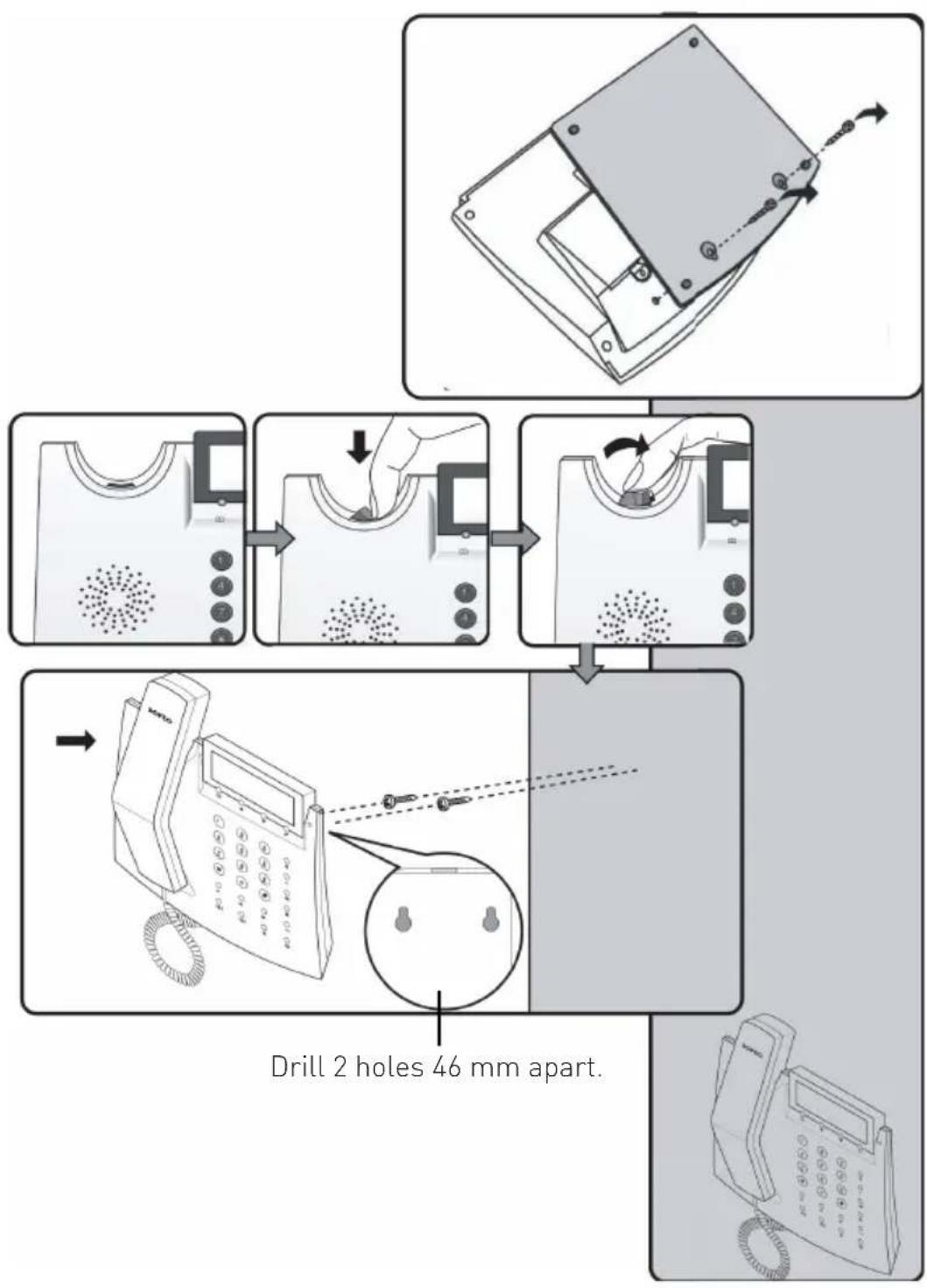 AGFEO T15 - Wallmounting - 1