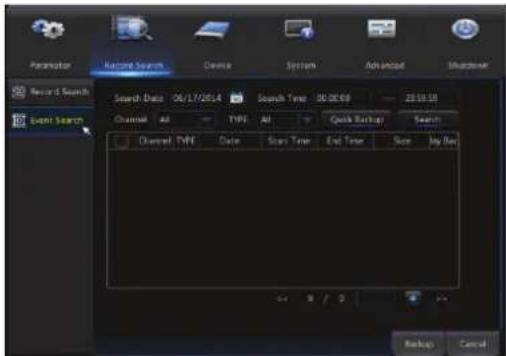 Ednet DN-16150 - Event Search - 1