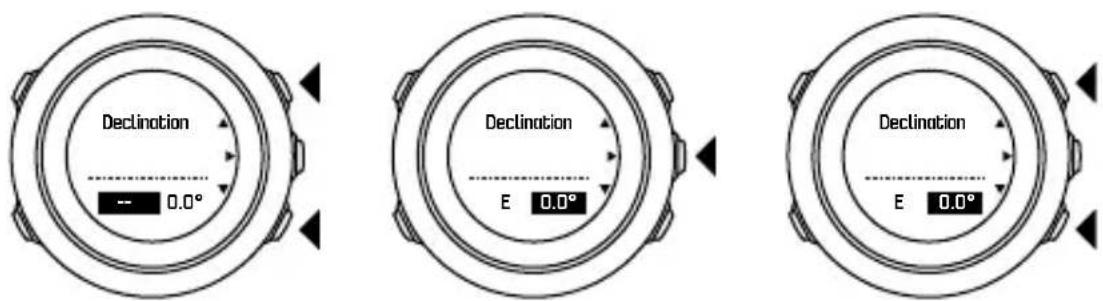 SUUNTO Traverse 1.0 - Deklinationswert einstellen - 1