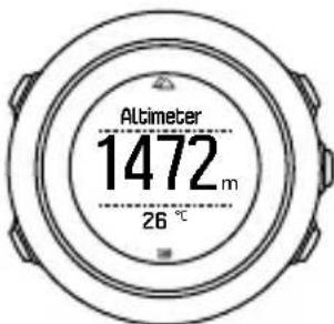 Altimeter 1472 m 26 °C