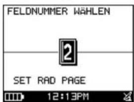 FELONUMMER WÄHLEN 2 SET RAD PAGE 12:13PM