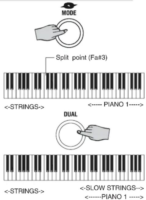 General Music GK360 - Split keyboard - 1
