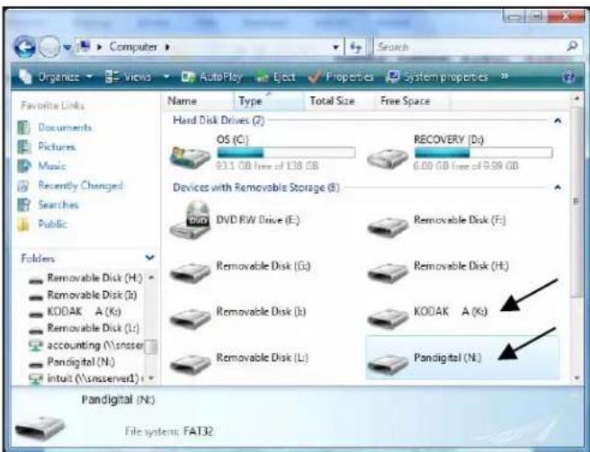 Pandigital PAN7000DWEA - Anschluss des DPF an einen Windows-PC - 1