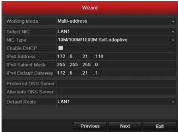 Hikvision DS-9108HFI-ST - Using the Wizard for Basic Configuration - 6