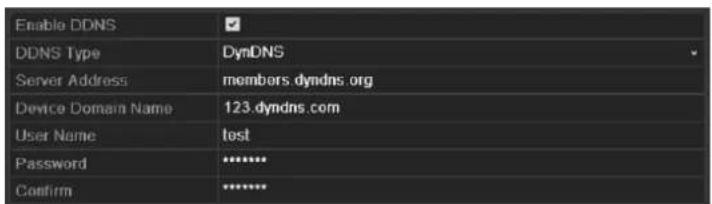 Hikvision DS-9108HFI-ST - • DynDNS: - 1