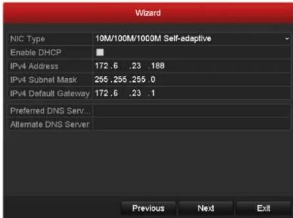 Hikvision DS-9108HFI-ST - Using the Wizard for Basic Configuration - 7
