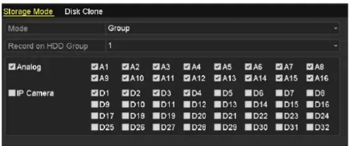 Hikvision DS-9108HFI-ST - Configuring HDD Group for Recording and Capture - 2