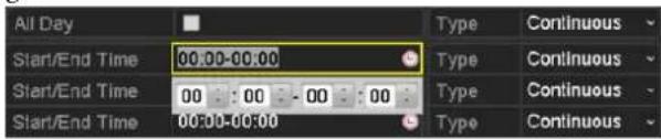 Hikvision DS-8608NI-E8 - Zeitplan bearbeiten: - 2