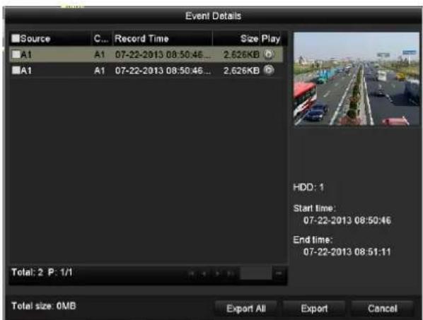 Hikvision DS-8116HGHI-SH - Ereignissuche - 5