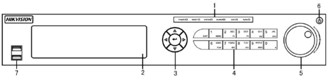 Hikvision DS-7616NI-E2-8N - Frontblende - 2