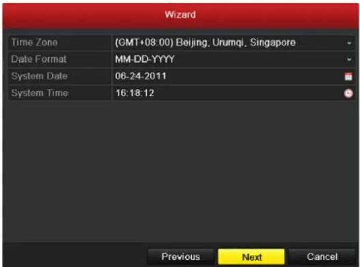 Hikvision DS-7316HFI-SH - Using the Wizard for Basic Configuration - 6