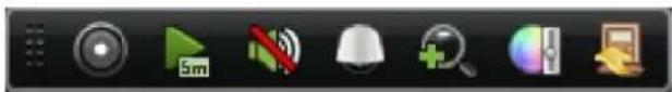 Hikvision DS-7316HFI-SH - Quick Setting Toolbar in Live View Mode - 1