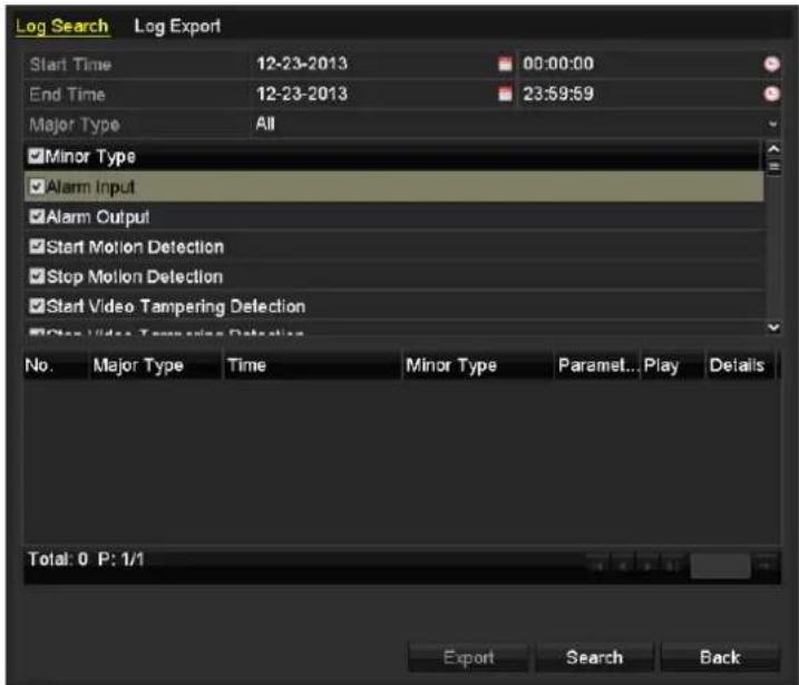 Hikvision DS-7224HWI-E2 - Playing Back by System Log - 1