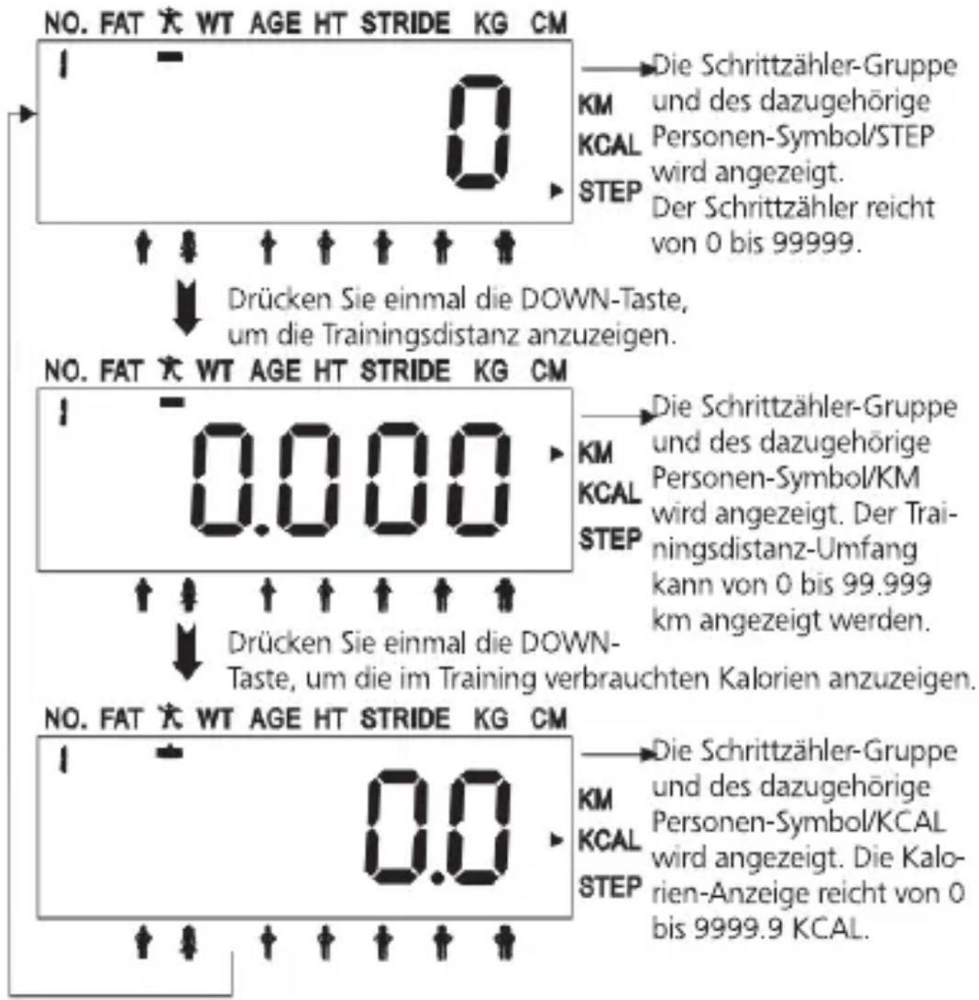 Weltbild 52 62 035 - Schrittzähler-Modus - 1
