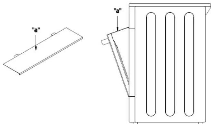 Exquisit ECM 6 I - Grill-Betrieb \*: Einsatz des Wärme-Ableitbleches - 1