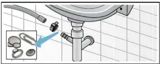 SIEMENS WD15G443 - Ablaufschlauch am Siphon verstopft - 1