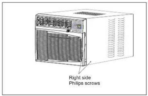 Right side Philips screws