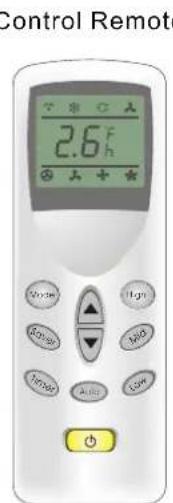 Control Remote 2.6°F + + + ★ Smart Audio Com Control