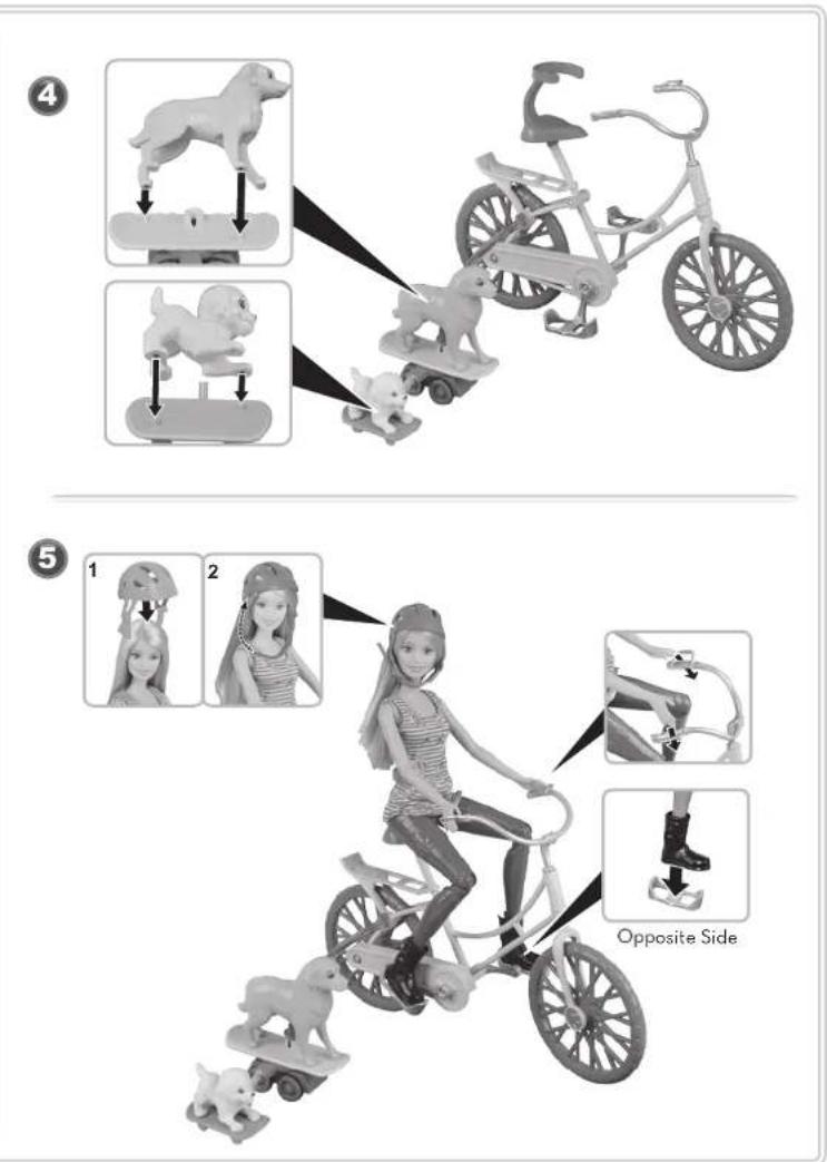 MATTEL Barbie Spin 'N Ride Pups - WARNING: - 2