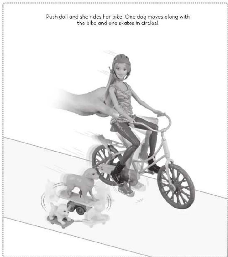 MATTEL Barbie Spin 'N Ride Pups - 1
