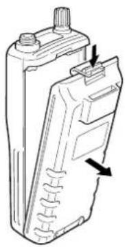 ICOM IM3EURO - ◇BATTERY CASE RELEASE BUTTON - 1