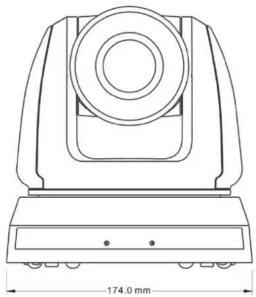 Marshall Electronics CV620-IP - Camera Size - 1