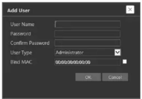 Provision-ISR I3-340IP536+ - Adding a user: - 1