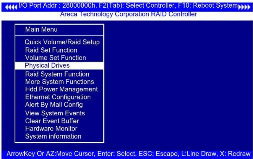 Areca ARC-1216-4i - Physical Drives - 1