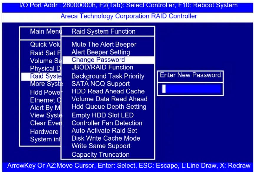 Areca ARC-1216-4i - Change Password - 1