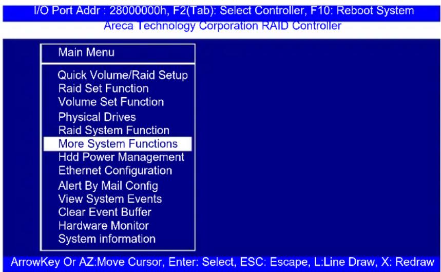 Areca ARC-1216-4i - More System Functions - 1