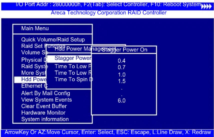 Areca ARC-1216-4i - Stagger Power On - 1
