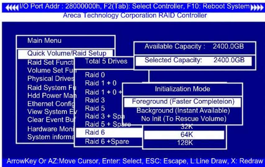 Areca ARC-1216-4i - Warning: - 3