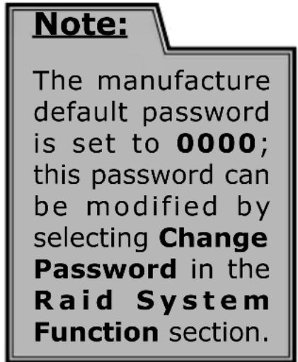Areca ARC-1216-4i - Starting the McBIOS RAID Manager - 4