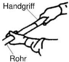 Handgriff Rohr