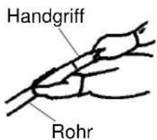 Handgriff Rohr