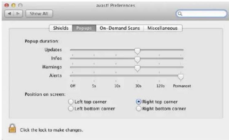 AVAST Free Antivirus (Mac) - Preferences - 2