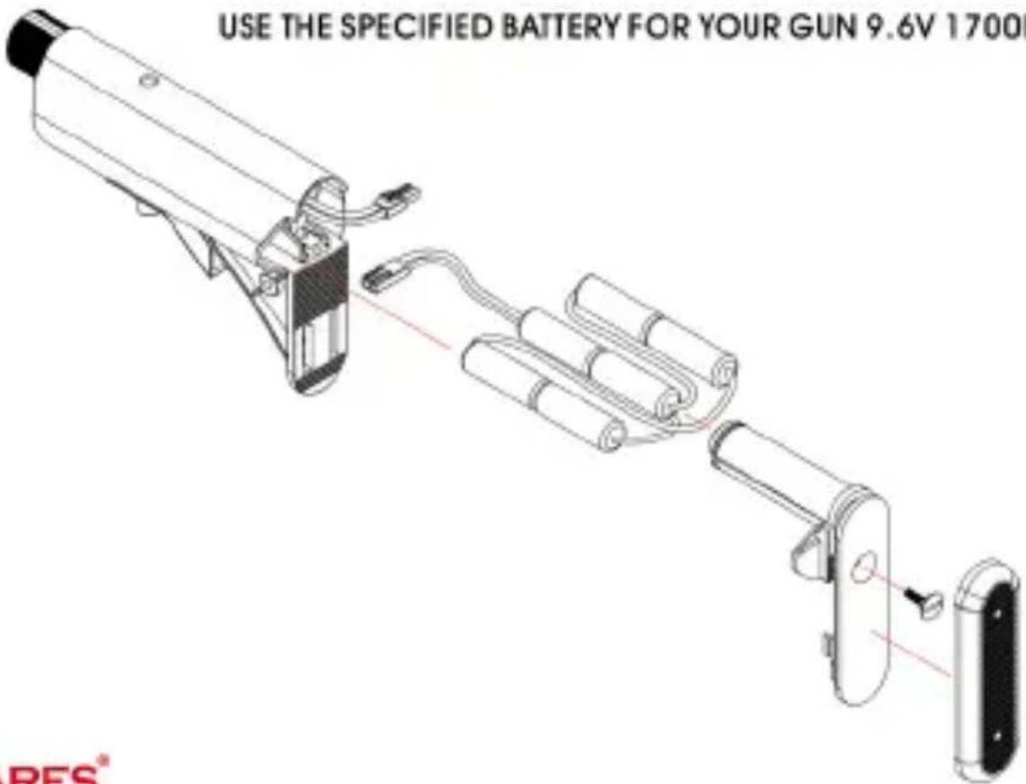 Ares AR-013 - BATTERY INSTALLATION - 1