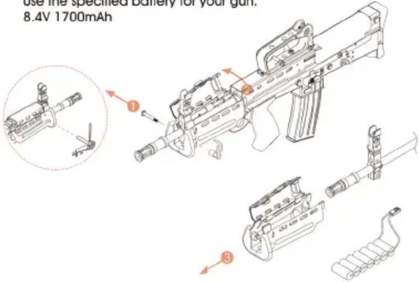 Ares AR-002 - INSERT THE BATTERY - 1
