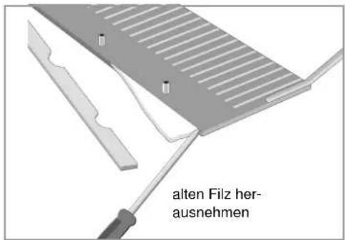 Wabäma Signa Tecline Elektronik - Filz aus der Filzkammer wechseln - 1
