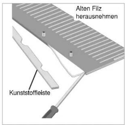 Wabäma Signa Classic Elektronik - Filz aus der Filzkammer wechseln - 1