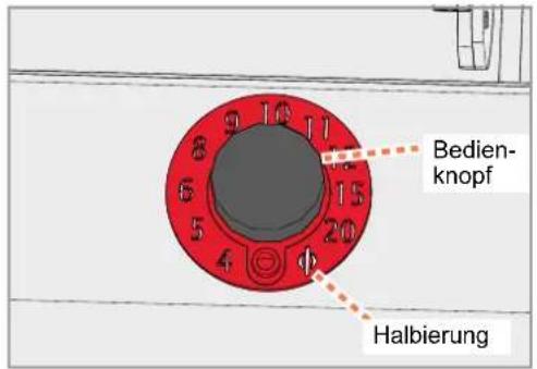 Wabäma R400 - Schnittstärke wählen - 1