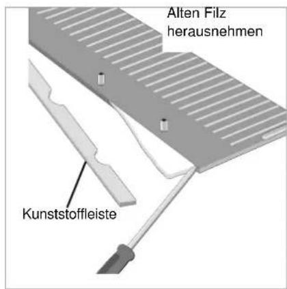 Wabäma Piccolo Elektronik - Filz aus der Ölkammer wechseln - 1