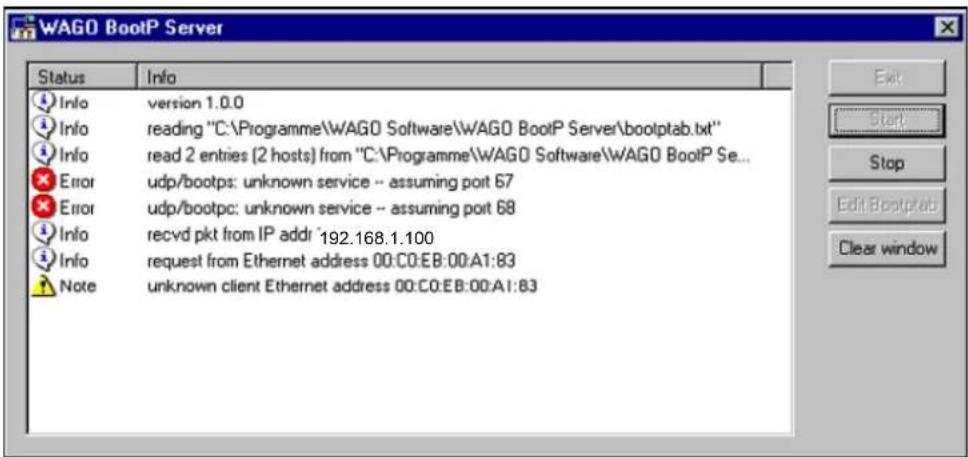 Wago I/O-IPC-C6 - IP-Adresse mittels des WAGO-BootP-Servers vergeben - 1