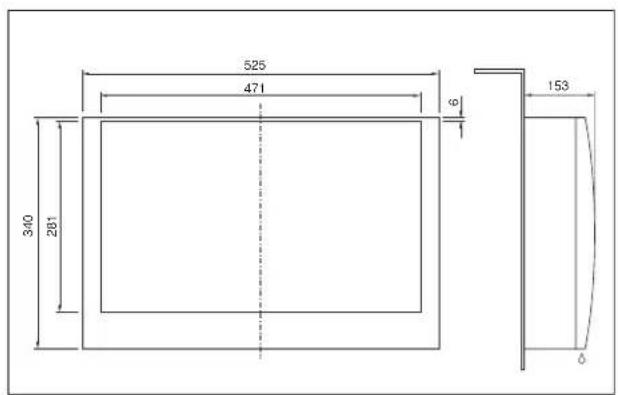 Rittal SK 3361 - Ausschnitts- und Bohrungsmaße - 2