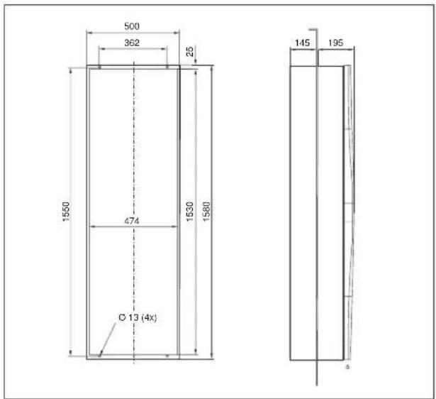 Rittal SK 3366 - Anhang: Ausschnitts- und Bohrungsmaße - 5