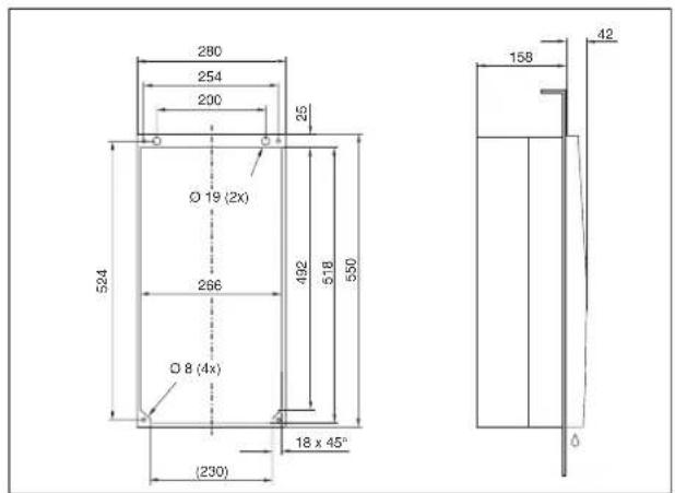 Rittal SK 3304 - Anhang: Ausschnitts- und Bohrungsmaße - 5