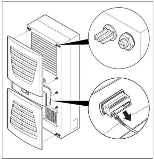 Rittal SK 3302 - Kühlgerät als Kompletteinbau montieren - 1