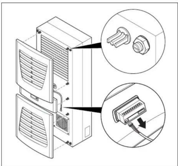 Rittal SK 3305 - Kühlgerät als Teileinbau montieren - 1